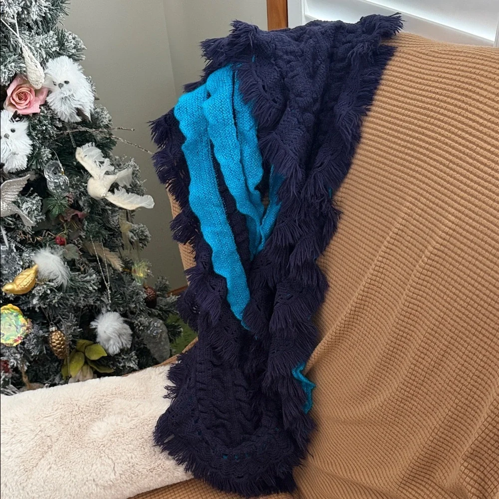 Blue reversible, infinity  Scarf